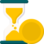 Hourglass symbolizing Fast Withdrawal Processing Duration