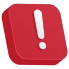 exclamation mark on a red sign