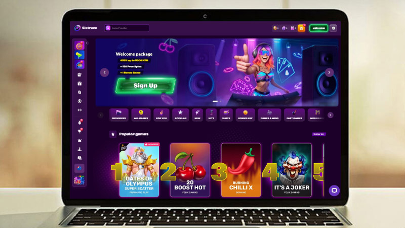 SlotRave Casino preview