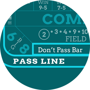 Pass line bet - online craps