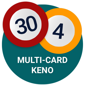 Online keno multi-card type