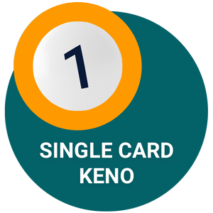 Online keno single-card keno type