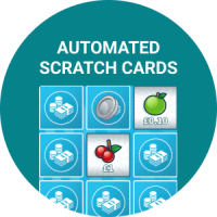 Automated online scratch cards