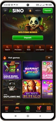 Mobile screenshot of Asino Casino