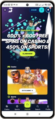 Mobile screenshot of BetBeast Casino