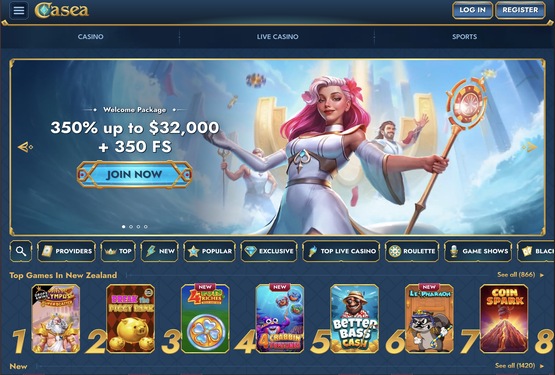 Casea casino main page
