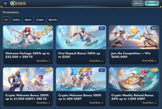 Casea casino promotions page