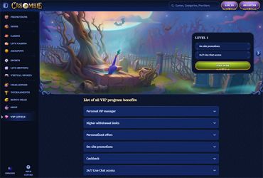 Casombie casino - VIP