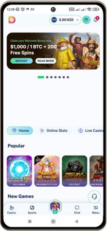 Mobile screenshot of Dailyspins Casino