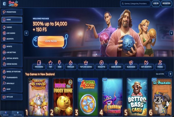 DudeSpin casino main page