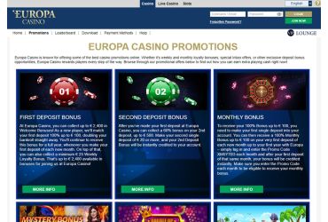 Europa Casino – promotion