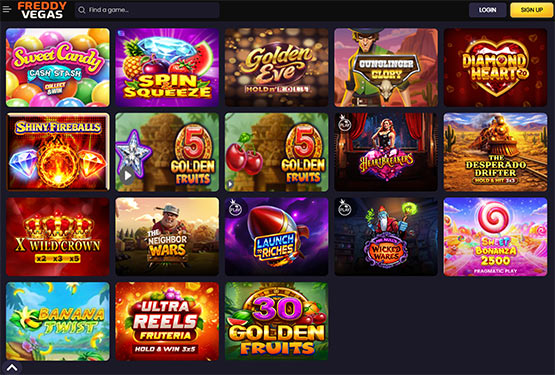 Freddyvegas casino slots page