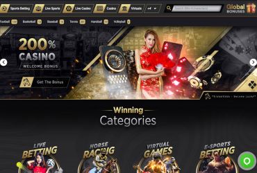 GlobalOdds casino main page