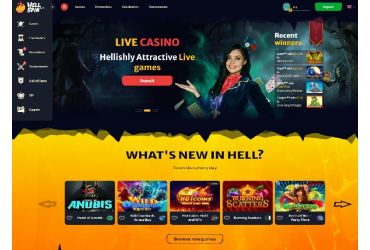 HellSpin Casino - main page
