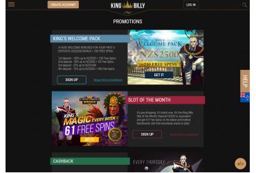 KingBilly casino – promotions