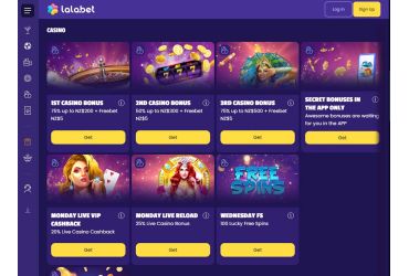 LalaBet casino - promotions