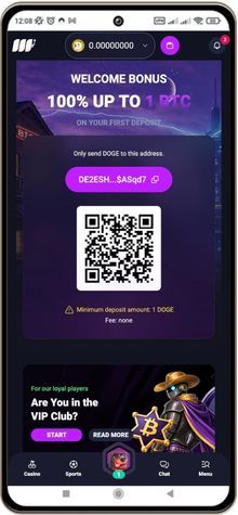Mobile screenshot of Metaspins Casino