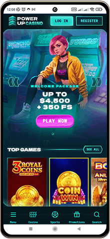 PowerUp Casino mobile screenshot