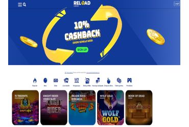 Reload Casino - main page