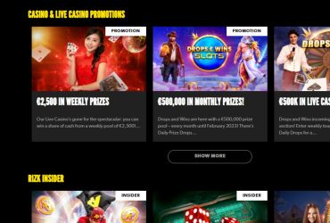 Rizk casino - promotion.