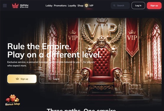 SpinEmpire casino vip page