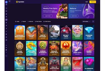 Spinbet Casino - list of slots