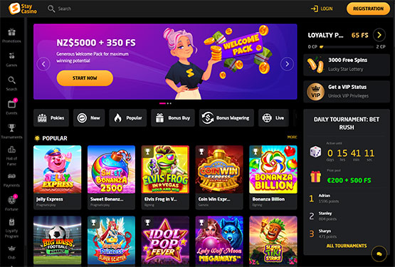 StayCasino - main page