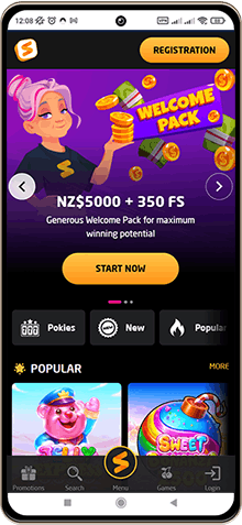 Mobile screenshot of StayCasino