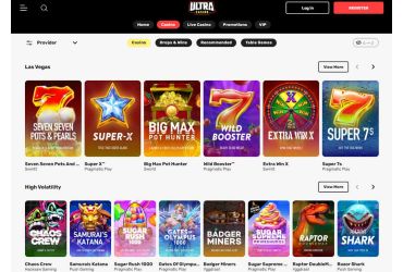 Ultra casino games