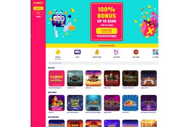 Caxino Casino - games page