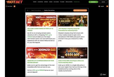 Hot.Bet casino - promotions