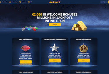 Jackpoty Casino bonuses