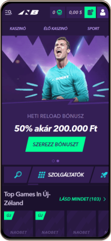 Mobile screenshot of Naobet Casino