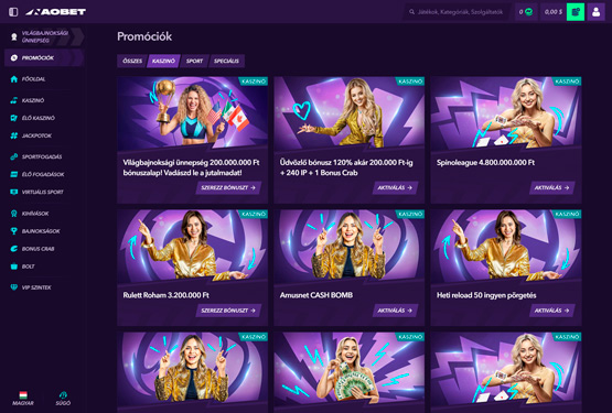 Naobet Casino promotions page