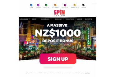 spin casino - main page