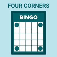 Online Bingo - four corner pattern