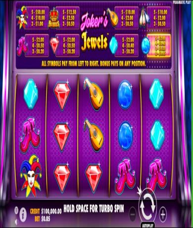 Play in Jokers Jewels slot online from Pragmatic Play for free now | NZ-casino.online