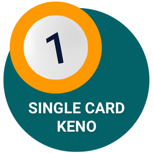 Online keno single-card keno type